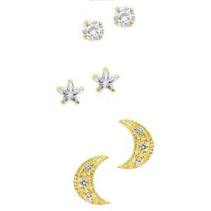 3-Pack Assorted Stud Earrings